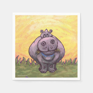 Hippopotamus Gifts & Accessories Napkins