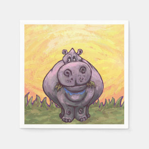 Hippopotamus Gifts & Accessories Paper Napkins
