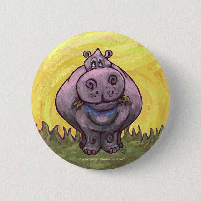 Hippopotamus Gifts & Accessories Pinback Button (Front)