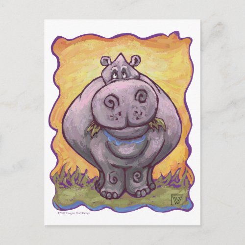 Hippopotamus Gifts  Accessories Postcard