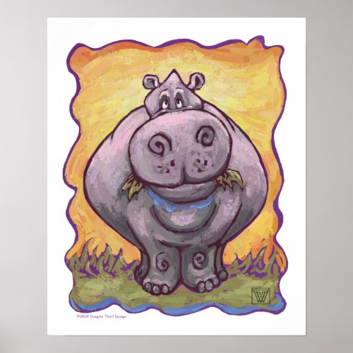 Hippopotamus Gifts  Accessories Poster