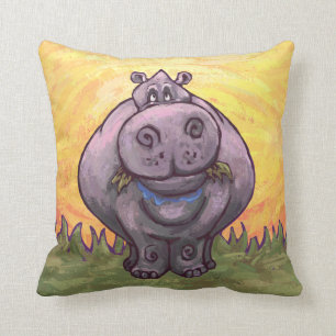 Hippopotamus Gifts & Accessories Throw Pillow