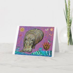 Hippopotamus Greeting Card