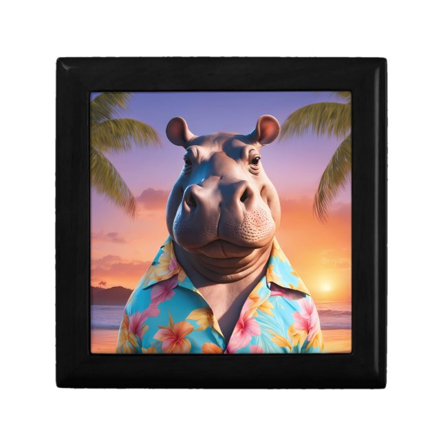 Hippopotamus Holiday Gift Box (Front)