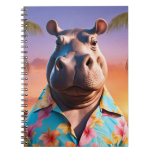 Hippopotamus Holiday Notebook