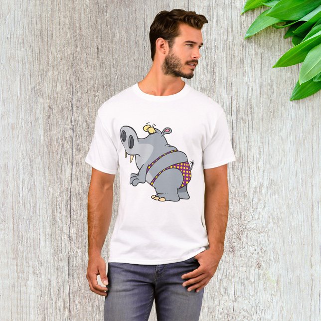 Hippopotamus In A Bikini T-Shirt (Creator Uploaded)