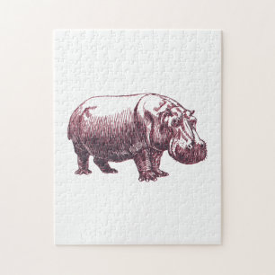 Hippopotamus Jigsaw Puzzle