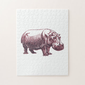 Hippopotamus Jigsaw Puzzle