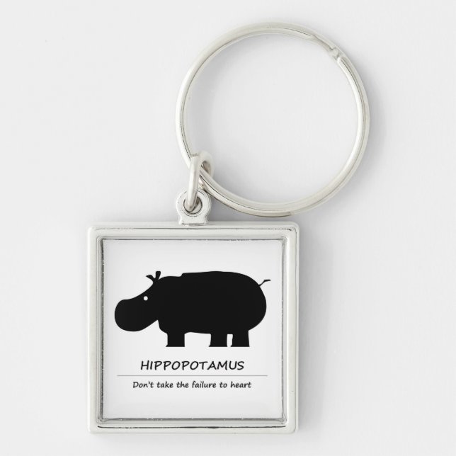 Hippopotamus Keychain (Front)