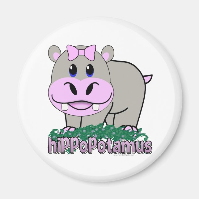 Hippopotamus Magnet (Front)
