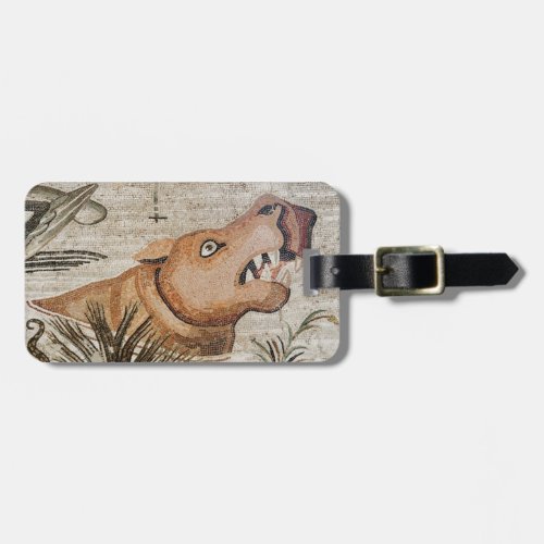 Hippopotamus Nile mosaic House of the Faun Luggage Tag