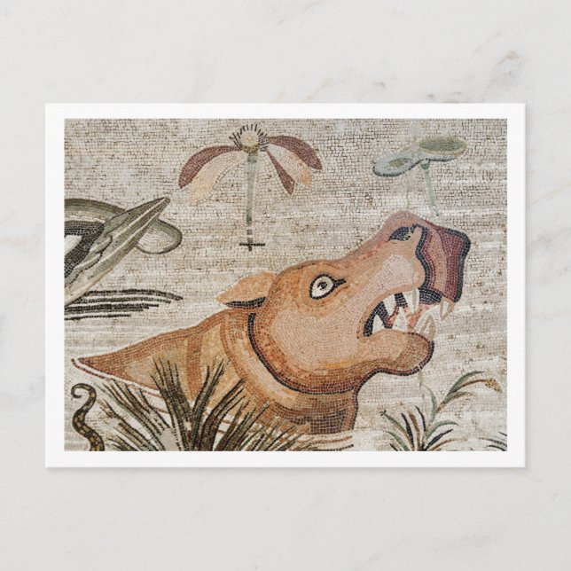 Hippopotamus, Nile mosaic, House of the Faun Postcard (Front)