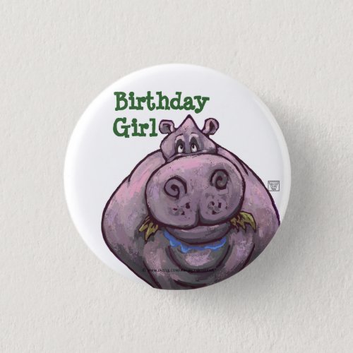 Hippopotamus Party Center Button