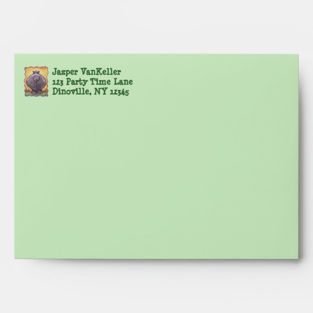 Hippopotamus Party Center Envelope (Front)