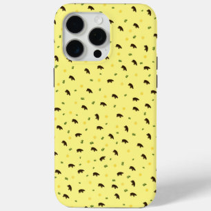 Hippopotamus pattern iPhone 15 pro max case