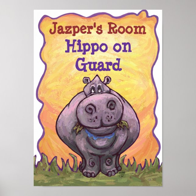 Hippopotamus Personazlied Room Poster (Front)