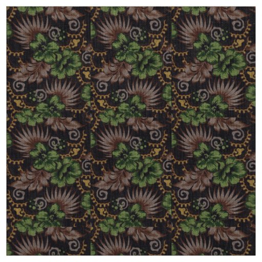 Hippopotamus Photo African Wildlife Abstract Art Fabric
