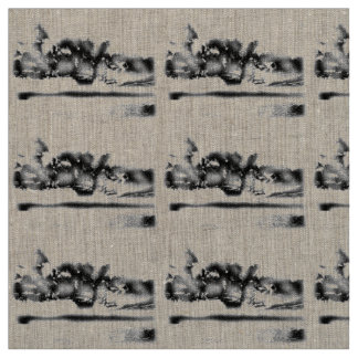 Hippopotamus Photo African Wildlife Abstract Art Fabric