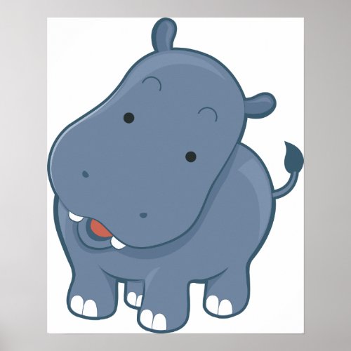 Hippopotamus Poster