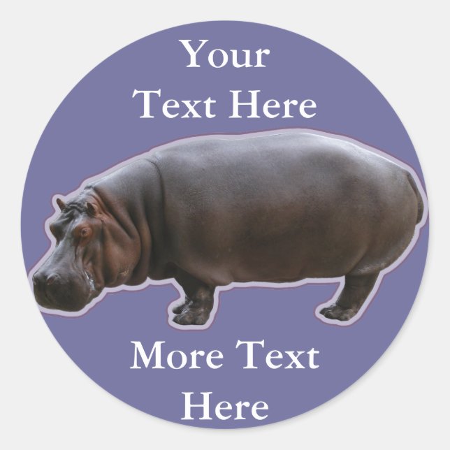 Hippopotamus Stickers (Front)