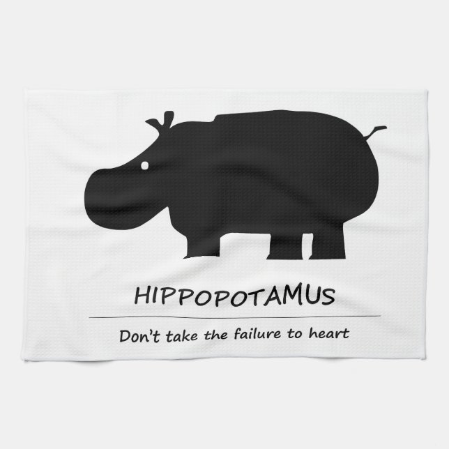 Hippopotamus Towel (Horizontal)