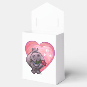 Hippopotamus Valentine's Day Favor Boxes