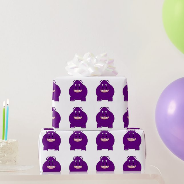 Hippopotamus Wrapping Paper (Party Gifts)