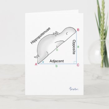 Hippopotenuse Card By Sandra Boynton by SandraBoynton at Zazzle
