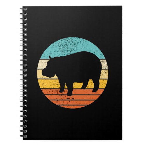 Hippopotomas Retro Sun Notebook