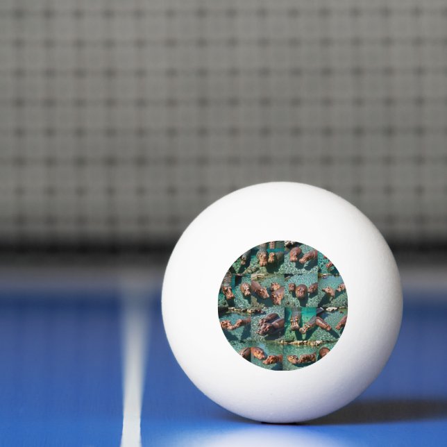 Hippos at Play: A Pond Paradise Ping Pong Ball (Net)
