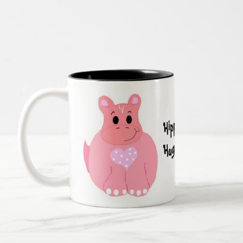 Hippos Have Huge Hearts Two_Tone Coffee Mug