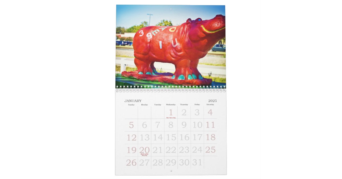Hippos of Hutto Texas! II Calendar Zazzle