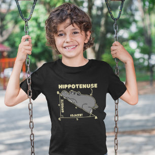 Hippotenuse Cute Math Hippopotamus For Children T-Shirt