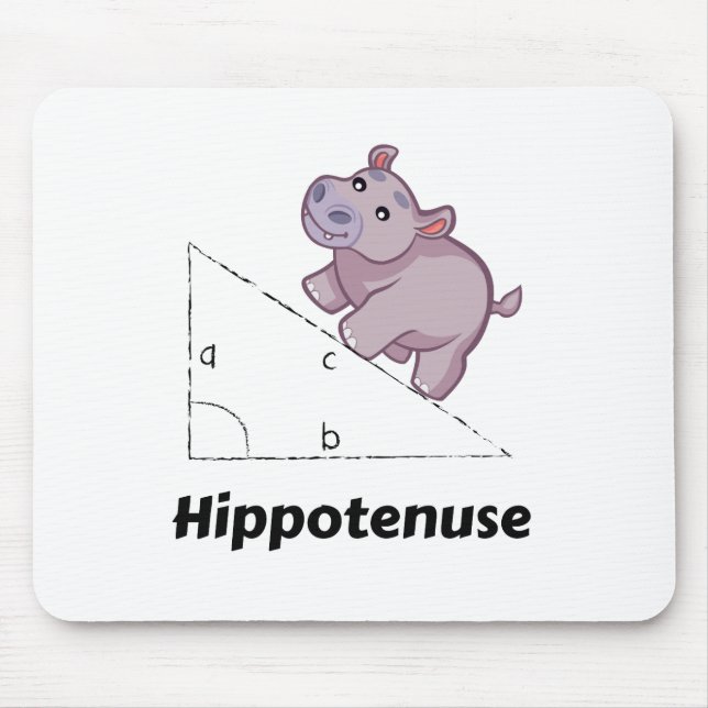 Hippotenuse Funny Math Mouse Pad (Front)