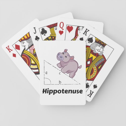 Hippotenuse Funny Math Poker Cards