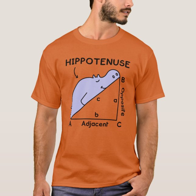 Hippotenuse retro T-Shirt (Front)