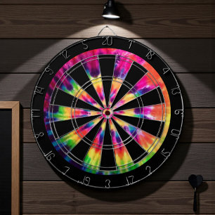 Hippy 60s Tie Dye Dart Board