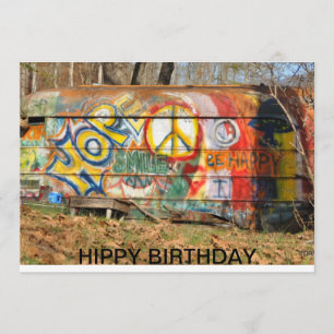 HIPPY BIRTHDAY CARD