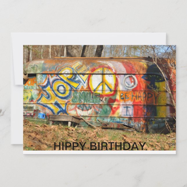 HIPPY BIRTHDAY CARD (Front)