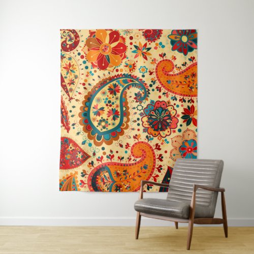 Hippy Bohemian Peace Retro Colorful Boho Chic Tapestry