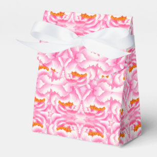 Hippy Chic Pink and Orange Tie-Dye  Favor Boxes