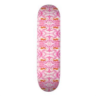 Hippy Chic Pink and Orange Tie-Dye Pattern Skateboard