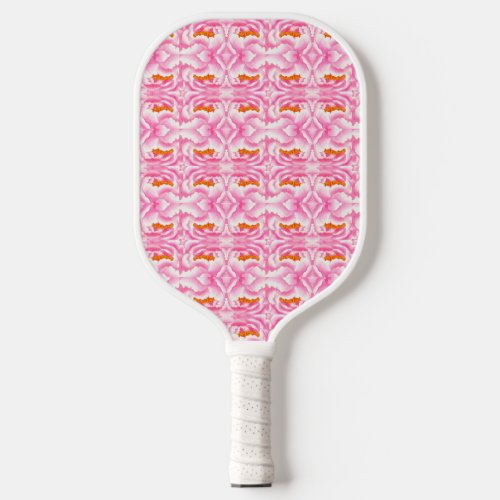 Hippy Chic Pink and Orange Tie_Dye  Pickleball Paddle