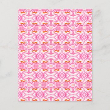 Hippy Chic Pink and Orange Tie-Dye Scrapbook Paper