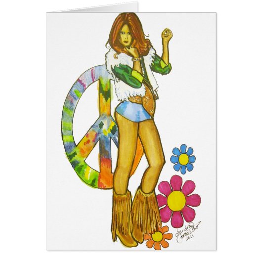 Hippy Chick Cards (Front)