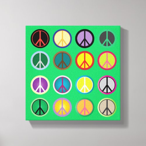 Hippy colorful peace sign 60s