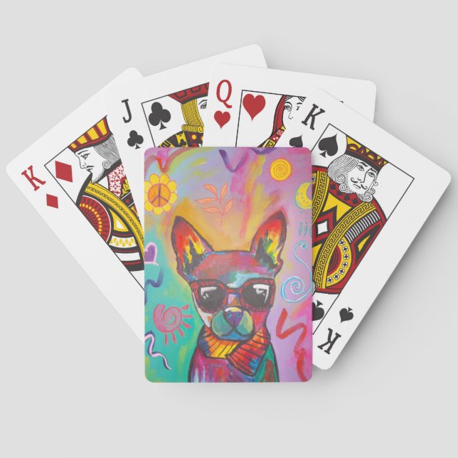Hippy Dog Poker Cards (Back)