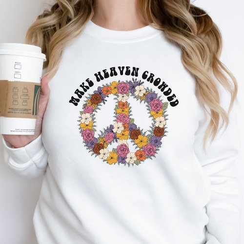 Hippy Floral Sweatshirt Christian Shirt Womens