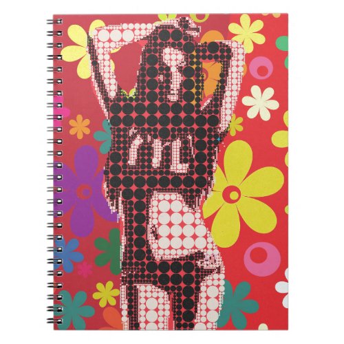 Hippy Flower child 60s theme Notebook