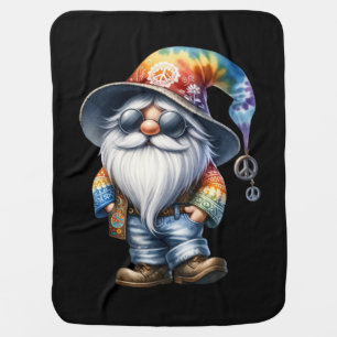 Hippy Gnome Baby Blanket